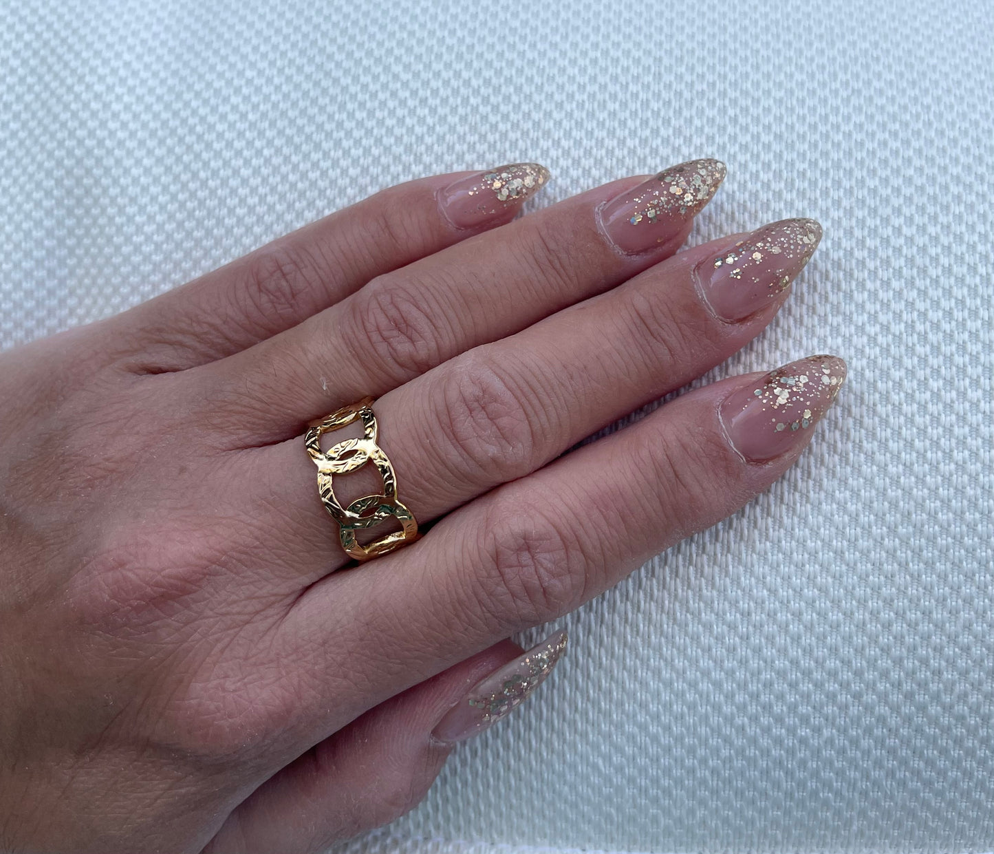 Trendy Gold Color Stainless Steel Ring for Women Bohemian Shell Starfish Conch Flower Butterfly Heart Ring Party Jewelry Gift