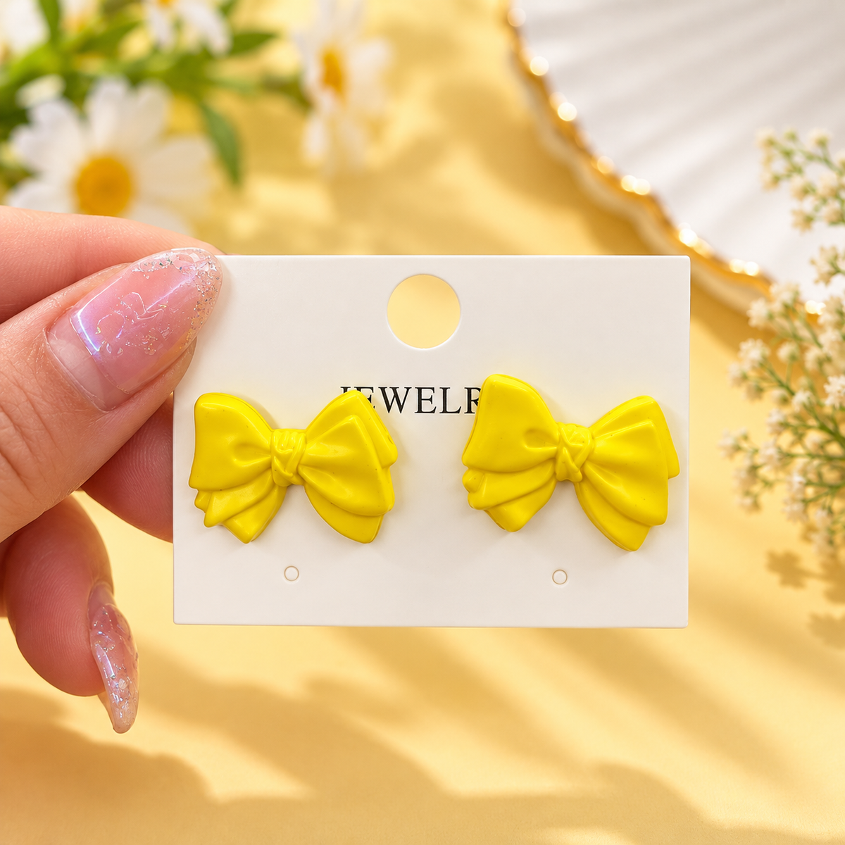 Colorful Bow Stud Earrings – Multiple Colors