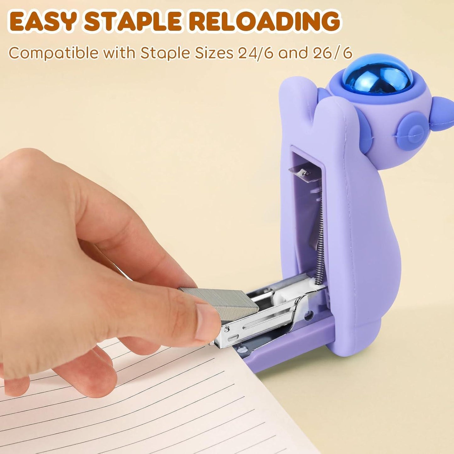 Purple Silicone Stapler