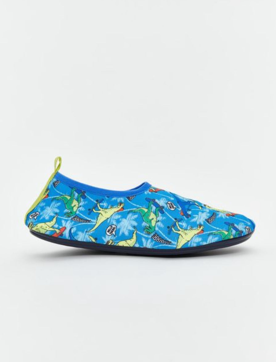 LCW STEPS Dinosaur Printed Boys' Baby Aqua Shoes - size:36