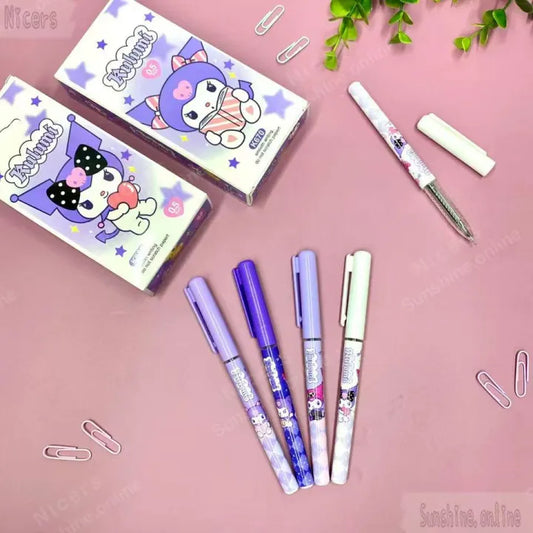 12pcs Kuromi Blue Gel Ink Pen 0.5mm
