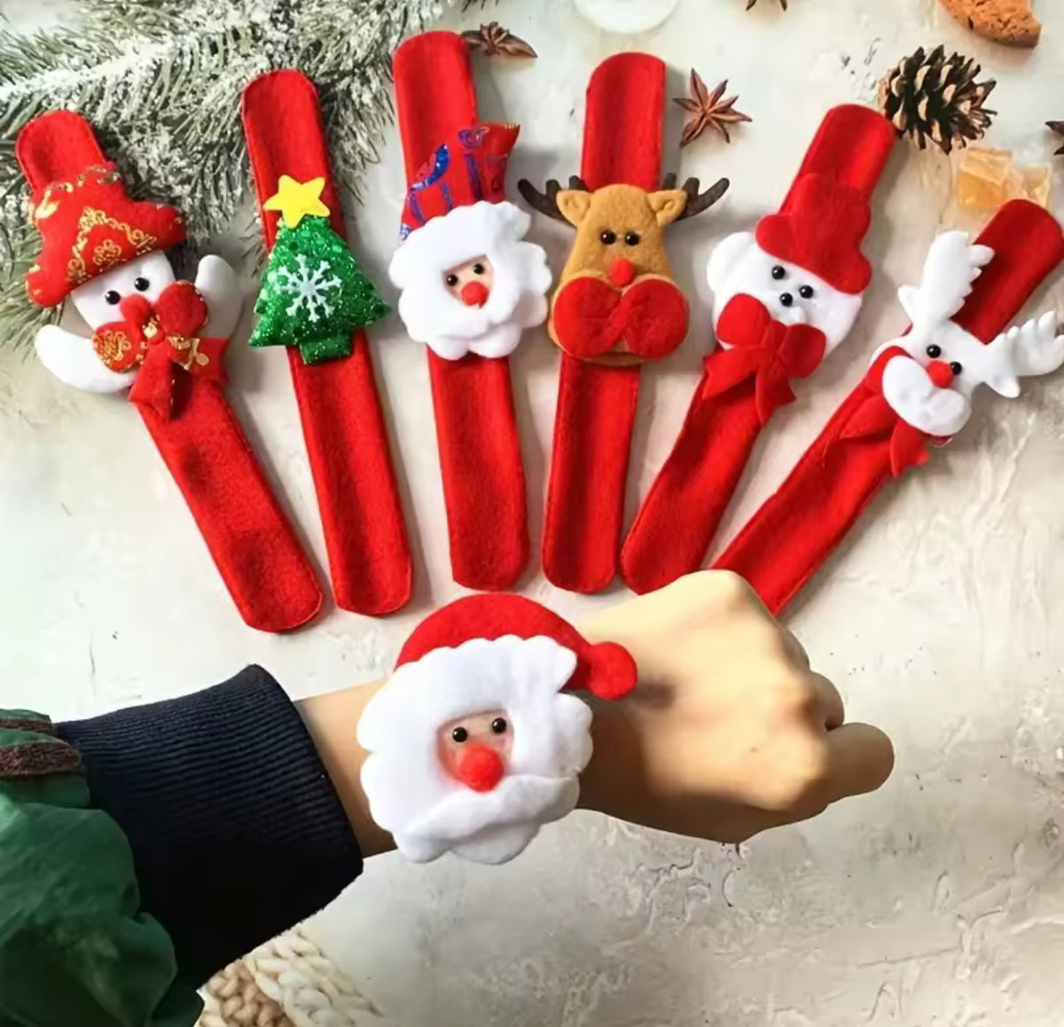 1Pc Christmas Clap Bracelets - Holiday Party Gifts