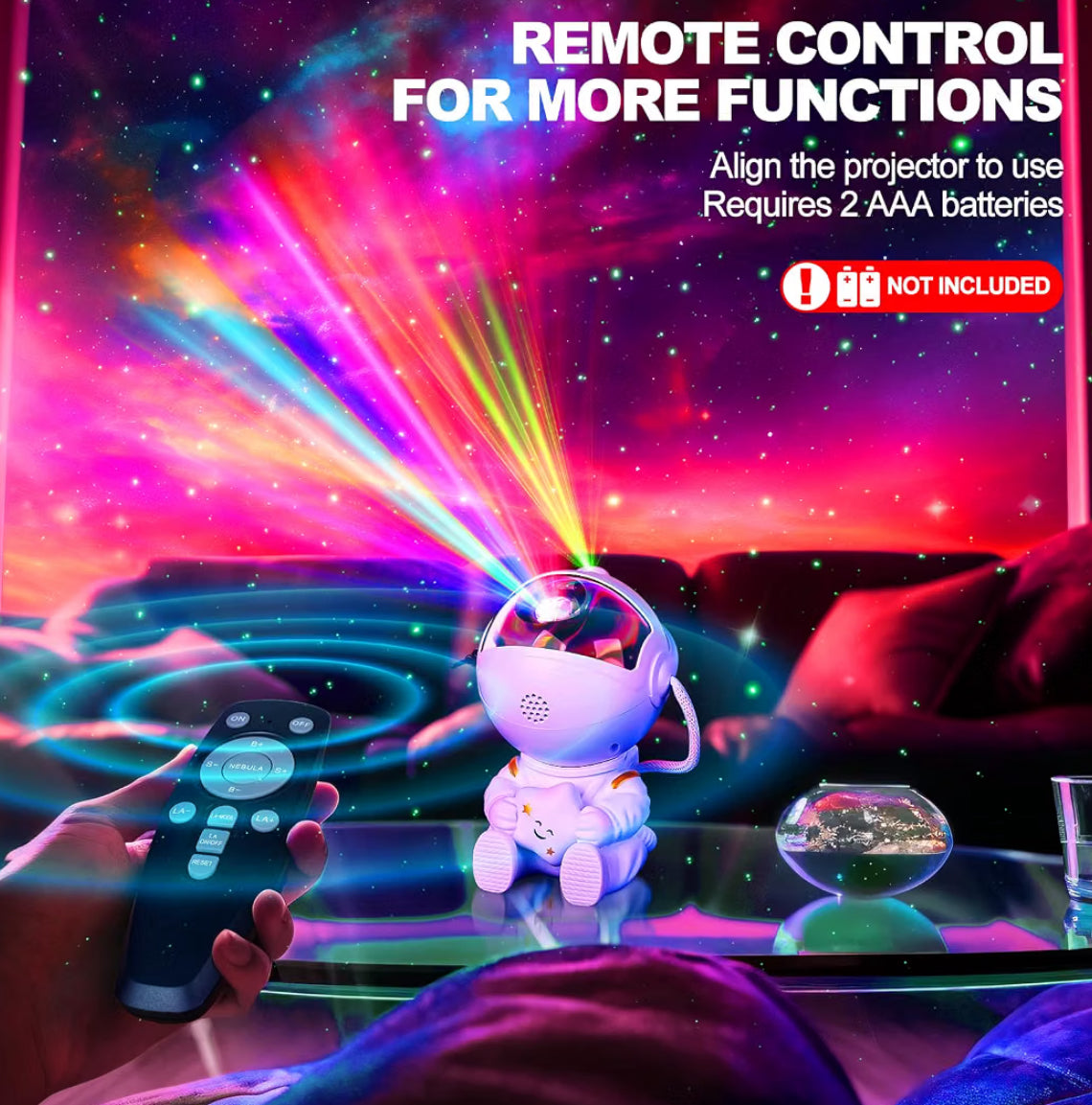 Astronaut Galaxy Projector Night Light with Remote Control