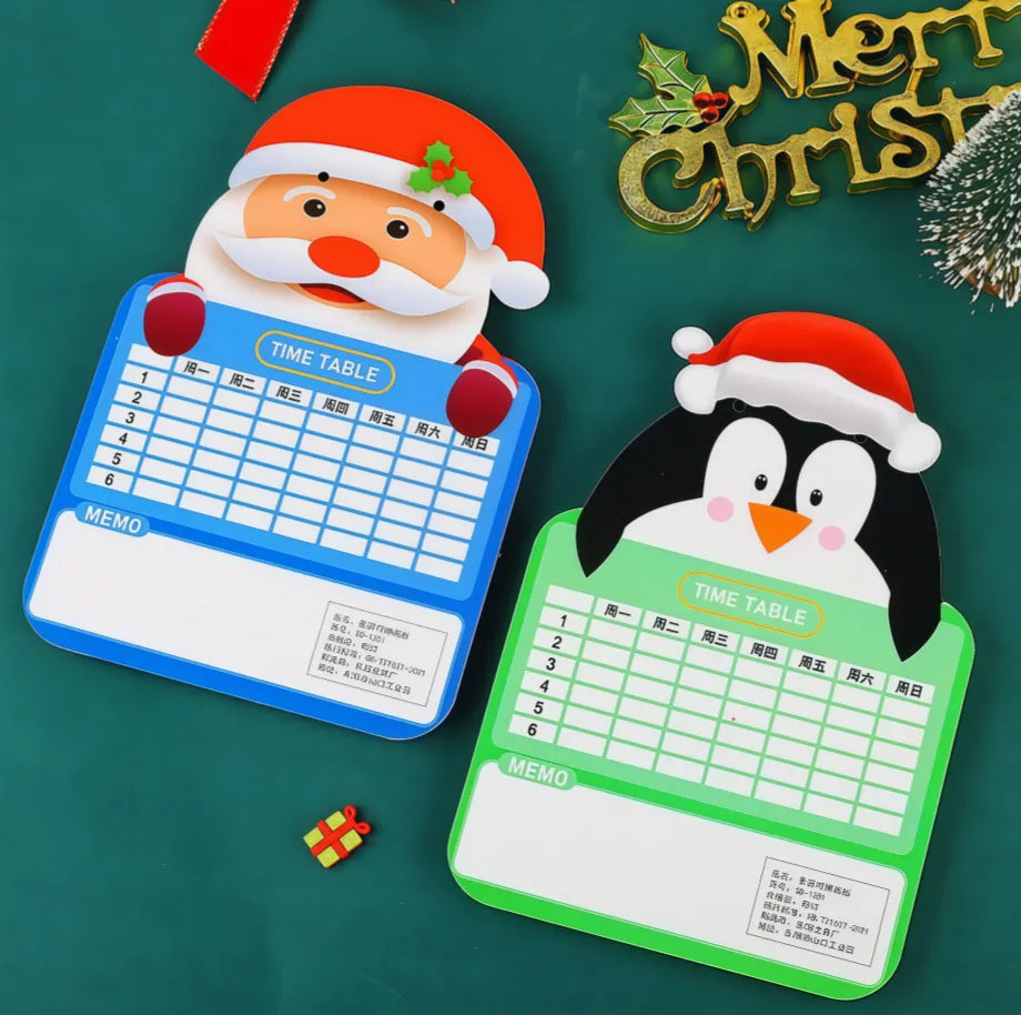 Christmas Character Magnetic Writing Board & Marker – Kids’ Reusable Memo Board