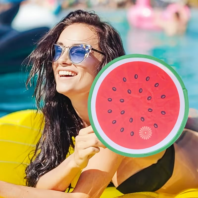 Foldable Summer Hand Fan – Colorful Fruit & Tropical Designs