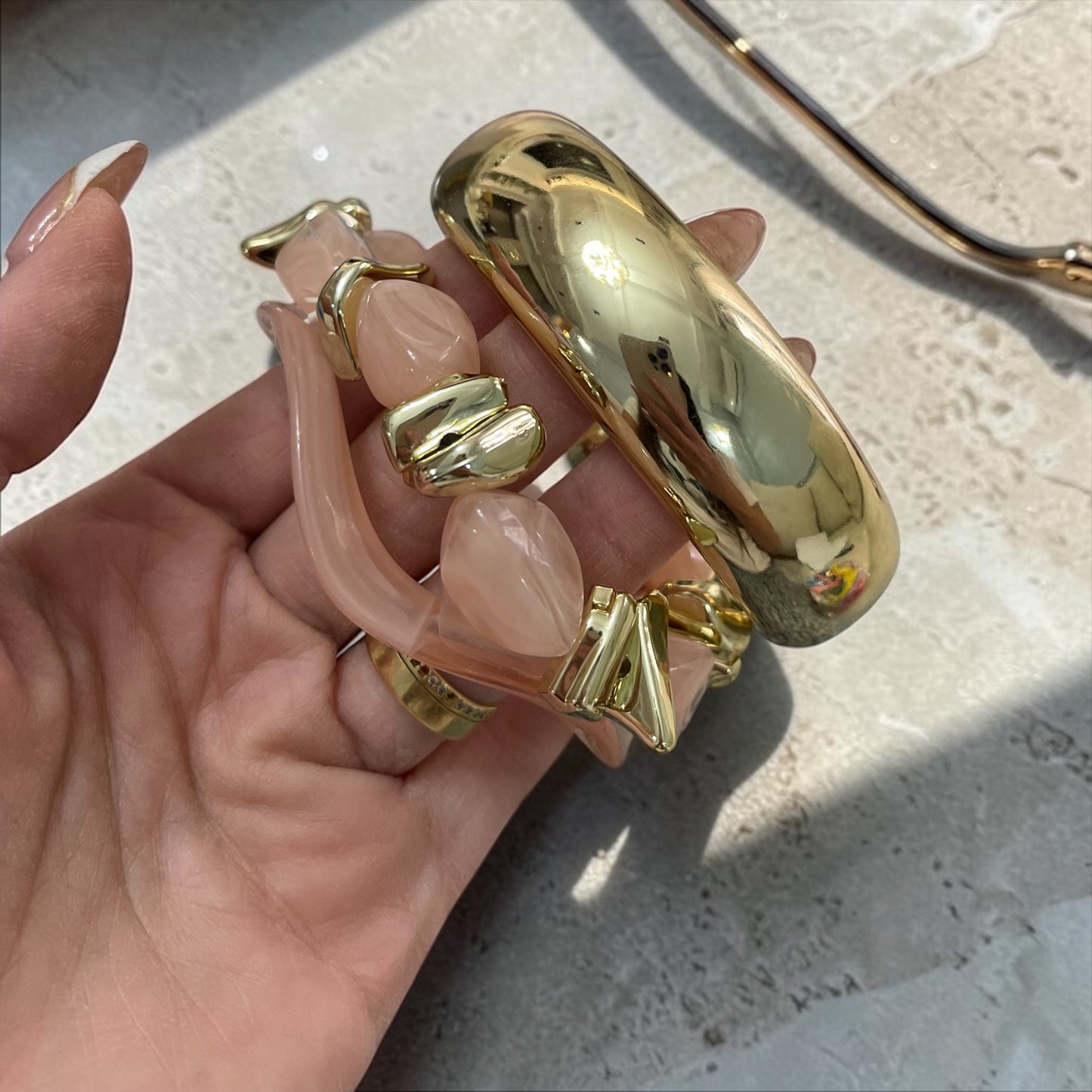 Chic Resin chunky Bracelet Stack Set