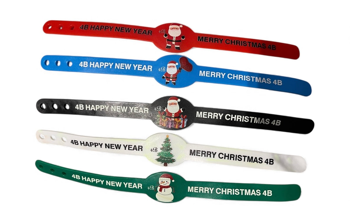 Christmas Silicone Bracelet – Adjustable Holiday Wristband