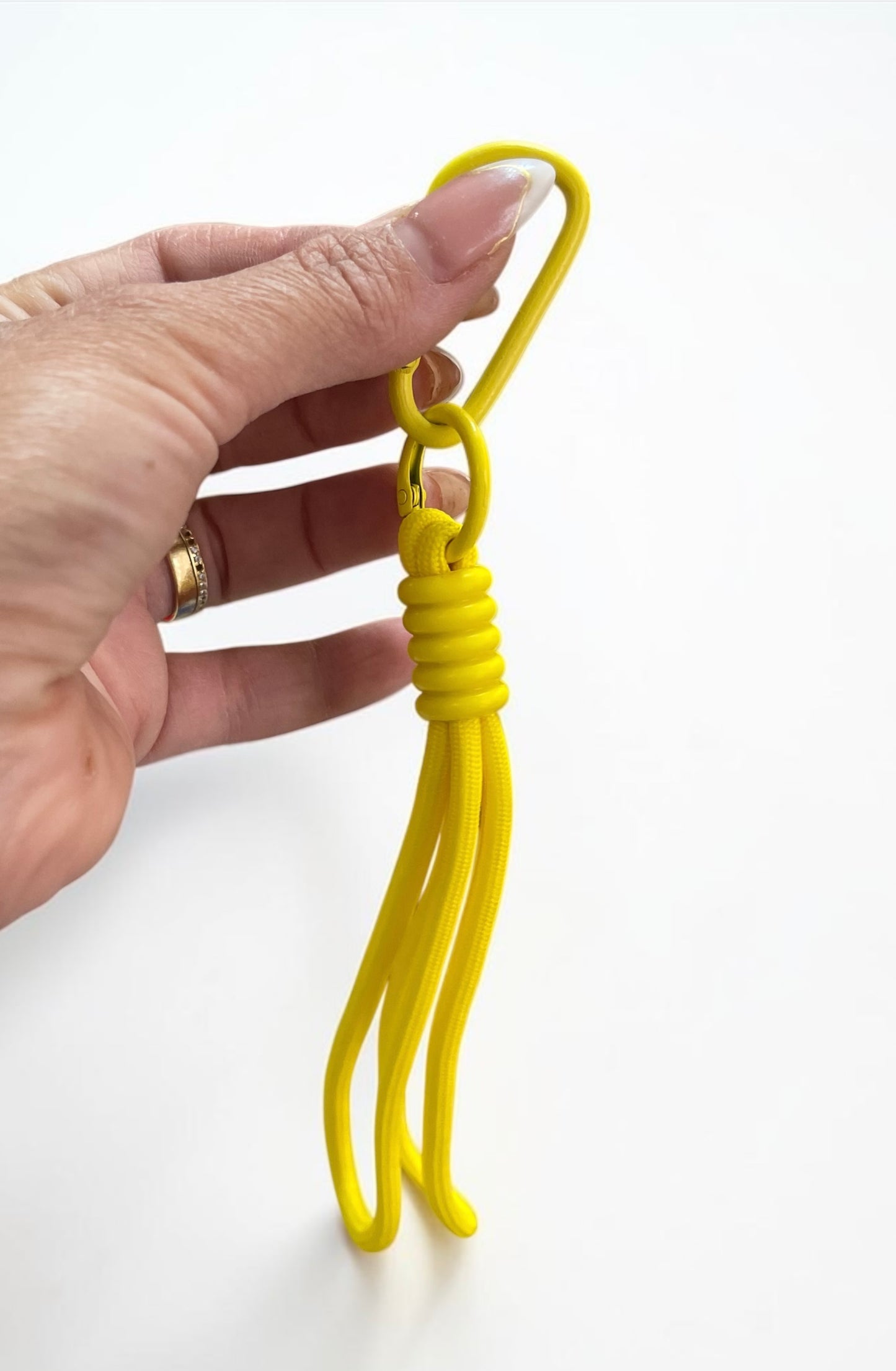 Creative Double Rope Braided Lanyard Keychain Phone Strap Key Ring Anti-Lost String DIY Hanging Pendant Ornament Accessories
