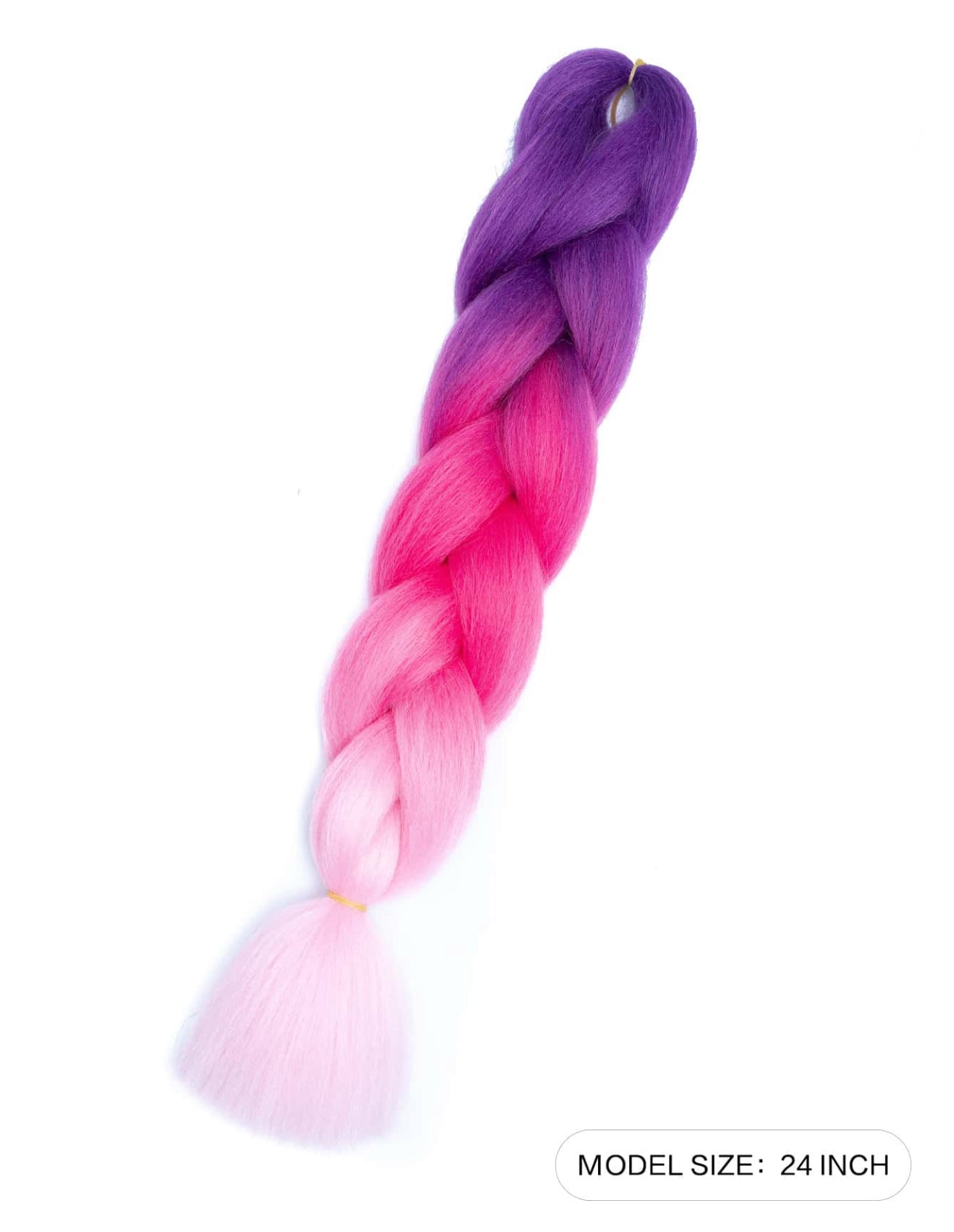 SHEIN Braiding Hair Extensions For Women 100g/Pack 24Inch High Temperature Ombre Jumbo Synthetic Braiding Hair For Twist Crochet Braids