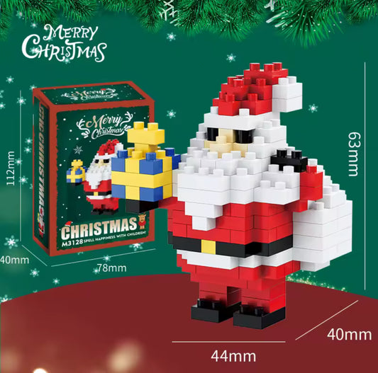 Christmas Particle Building Block Construction Set Micro Diamond Bricks Toy for Children
