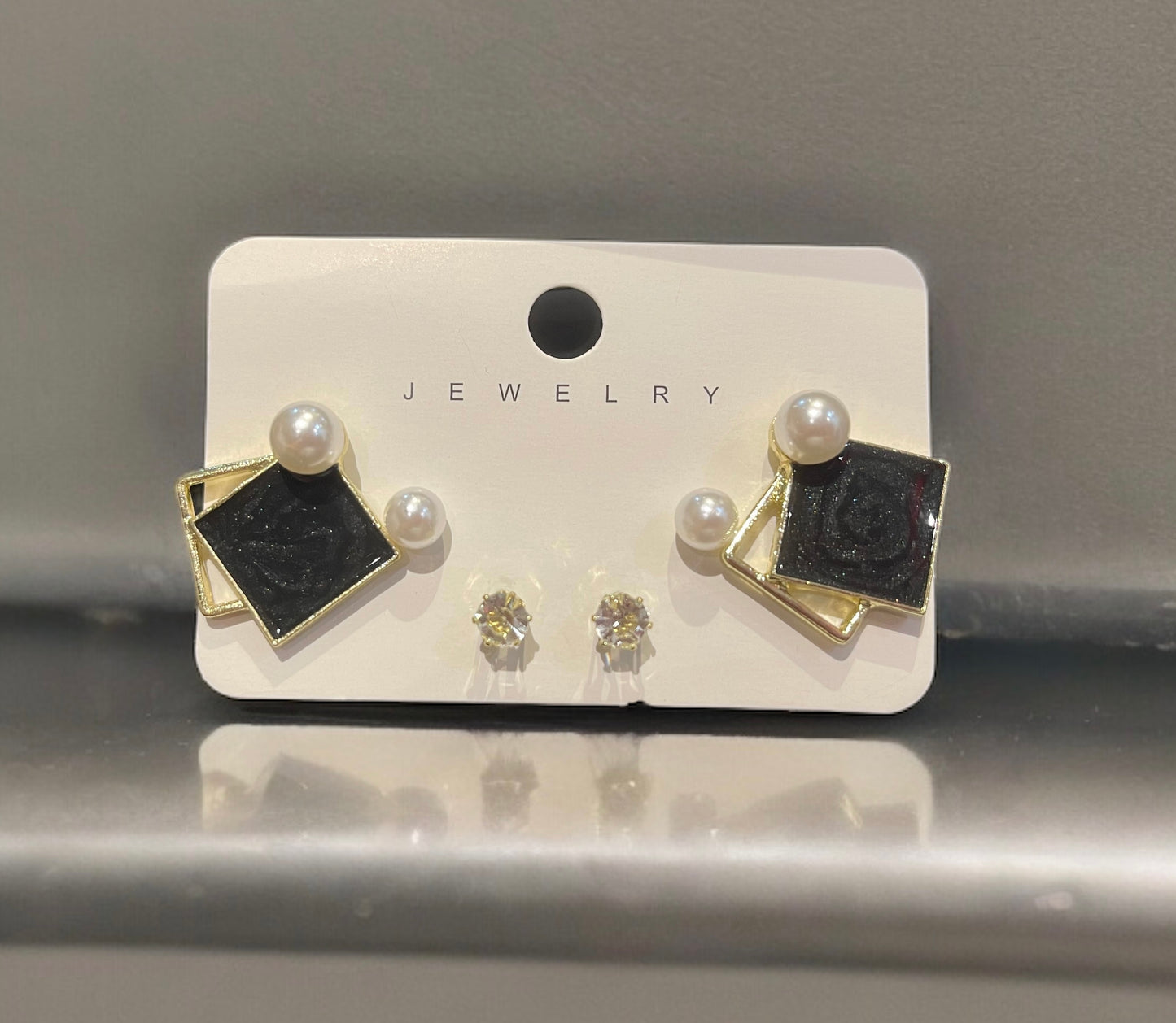 3pairs Fashionable Earrings For Women Daily Wear,Copper Plated