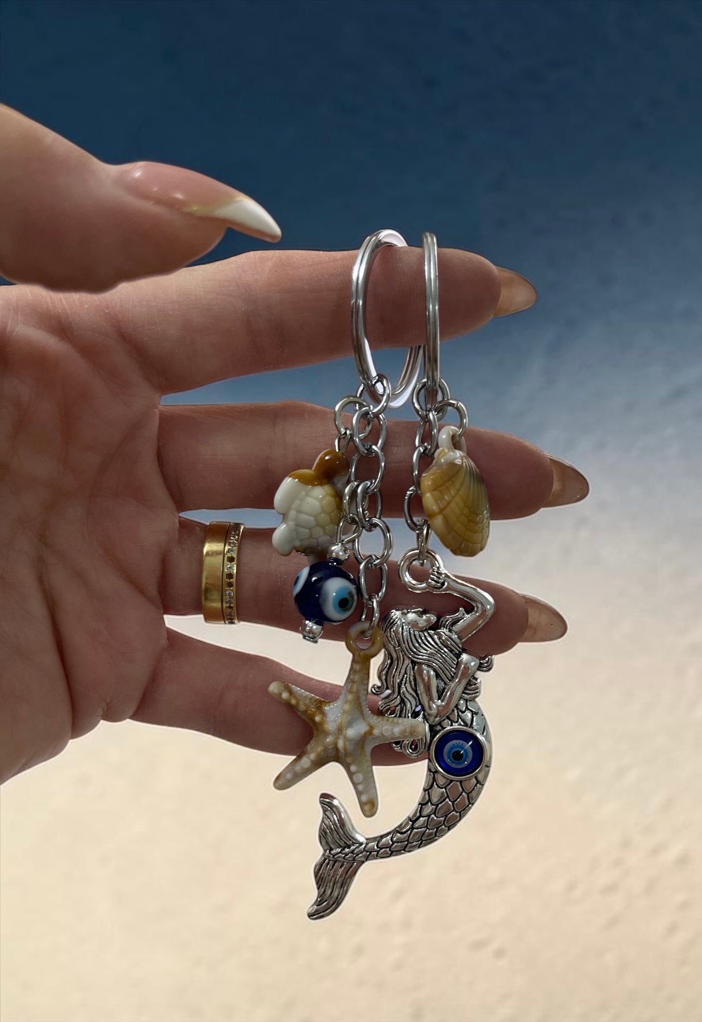 Ocean Charm Keychain Collection