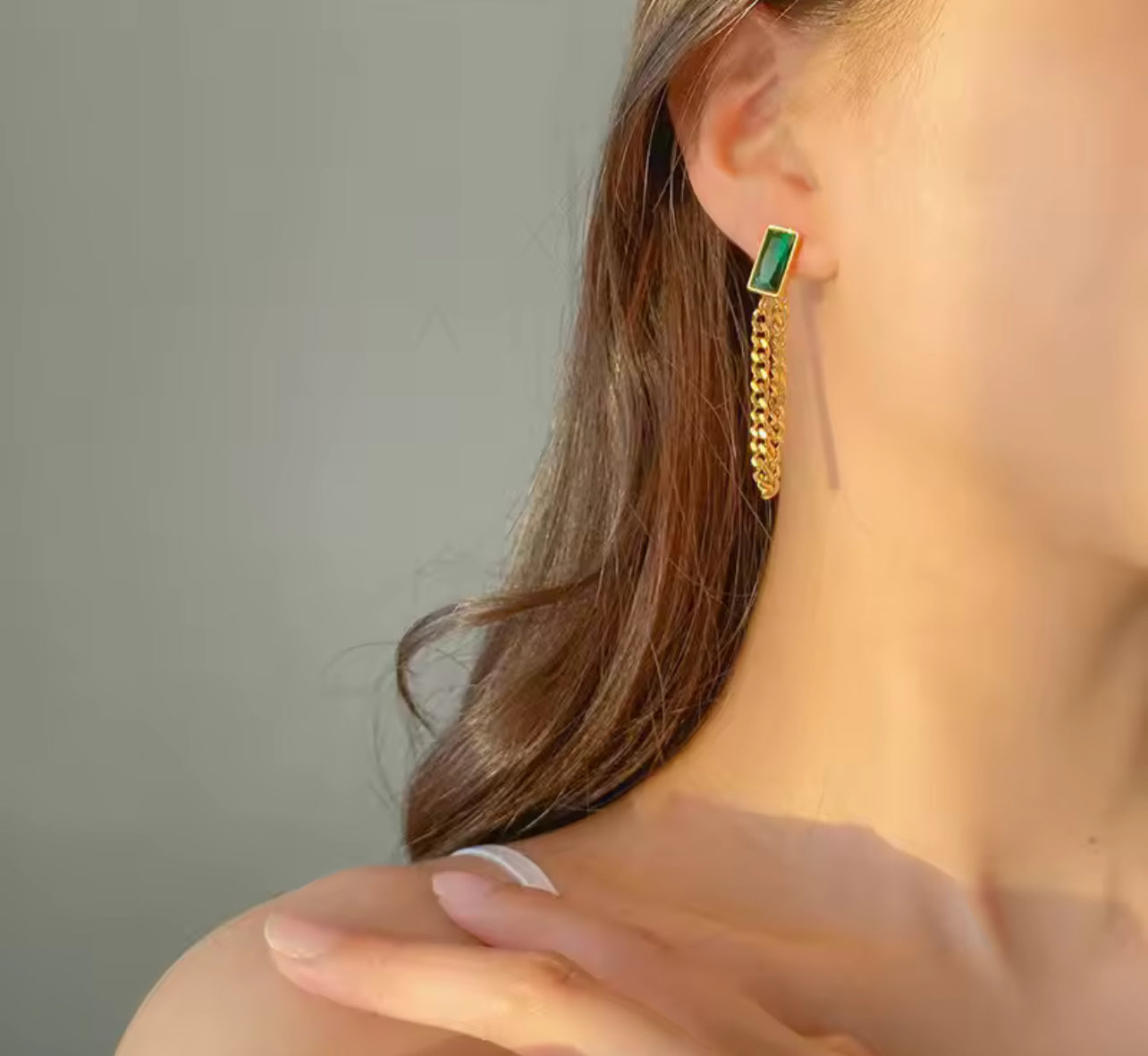 316L Stainless Steel 6 Pieces Colorful Zircon Tassels Earrings For Women New Fashion Jewelry Gifts