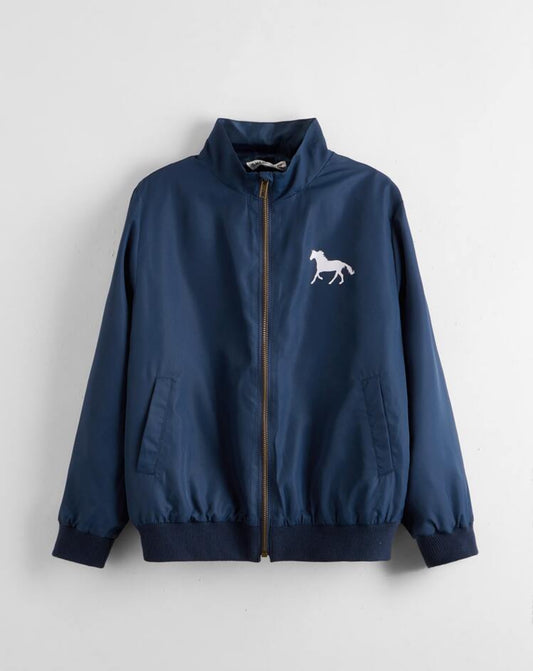SHEIN Boys Horse Print Zip Up Jacket - 9 Years