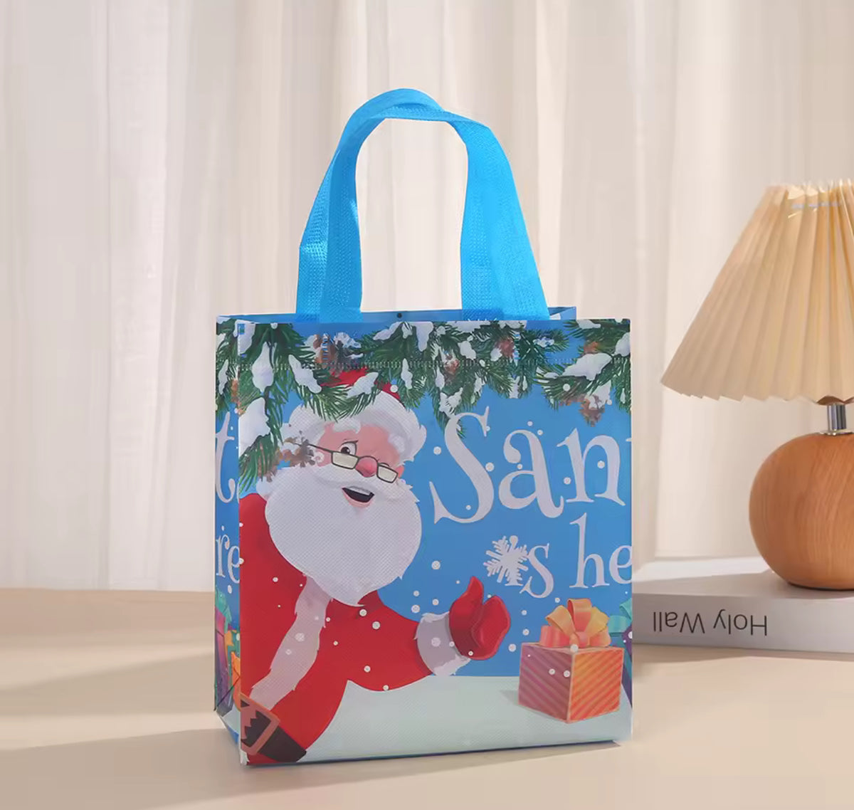 Christmas Gift Bags Santa Elk Snowflake Tote Bag Children's Gift Bags Thickened Non-woven Waterproof Bag Christmas Decoration