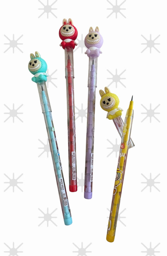 1Pc Labubu Cute Non Sharpening Mechanical Pencil Replaceable core Student Writing Pencil School Office Supplies Pencil Stationery