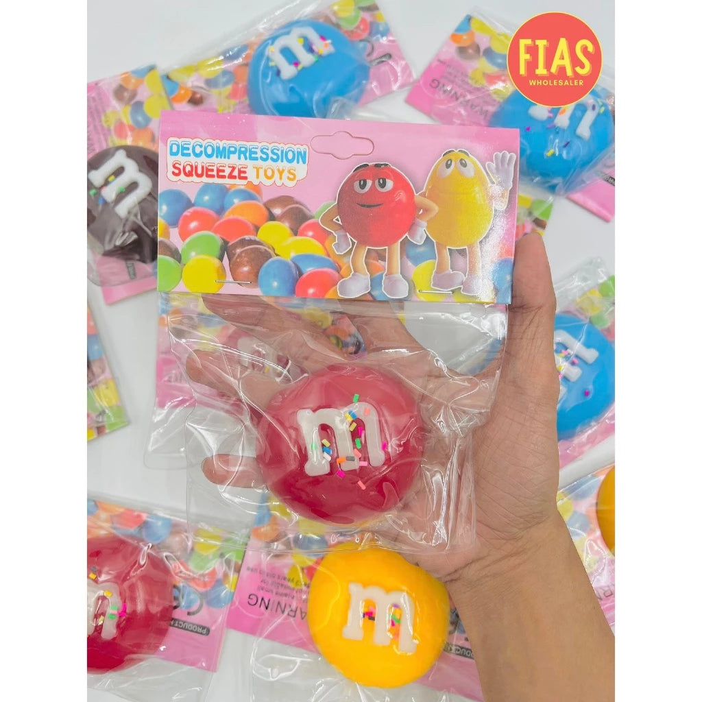 Candy Squeeze Toy – Soft M&M Style Decompression Stress Relief Squishy (Assorted Colors)