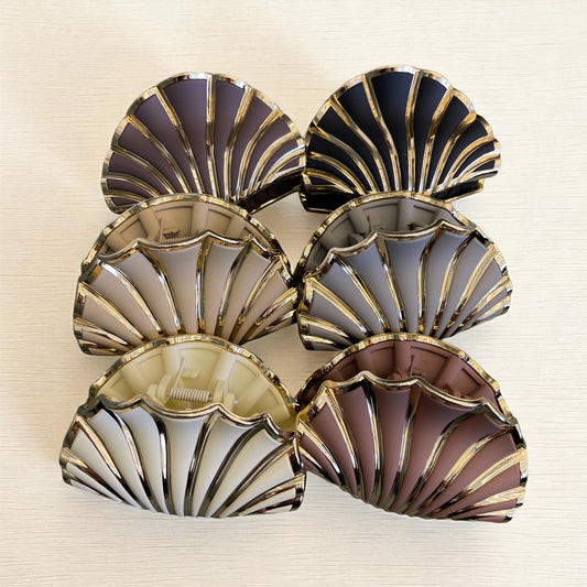 1PC Shell Shape Hair Clips Acetate Barrette Beauty Crab Hairgrip Headwear Beach Hairpins Hair Claws Styling Accessories