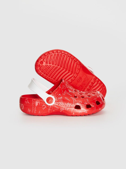 LCW patterned red clogs - 26