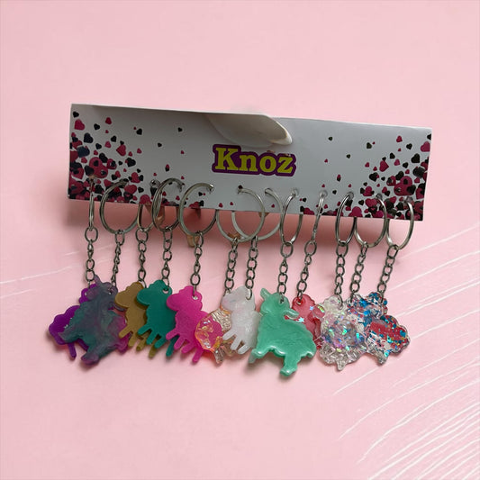 Set of 12 Resin Sheep Keychains – Eid Al-Adha Party Favors | Cute Colorful Gift Set