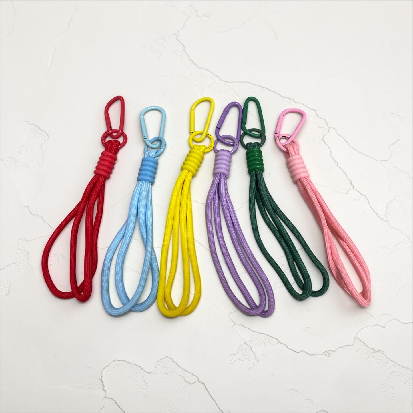 Creative Double Rope Braided Lanyard Keychain Phone Strap Key Ring Anti-Lost String DIY Hanging Pendant Ornament Accessories