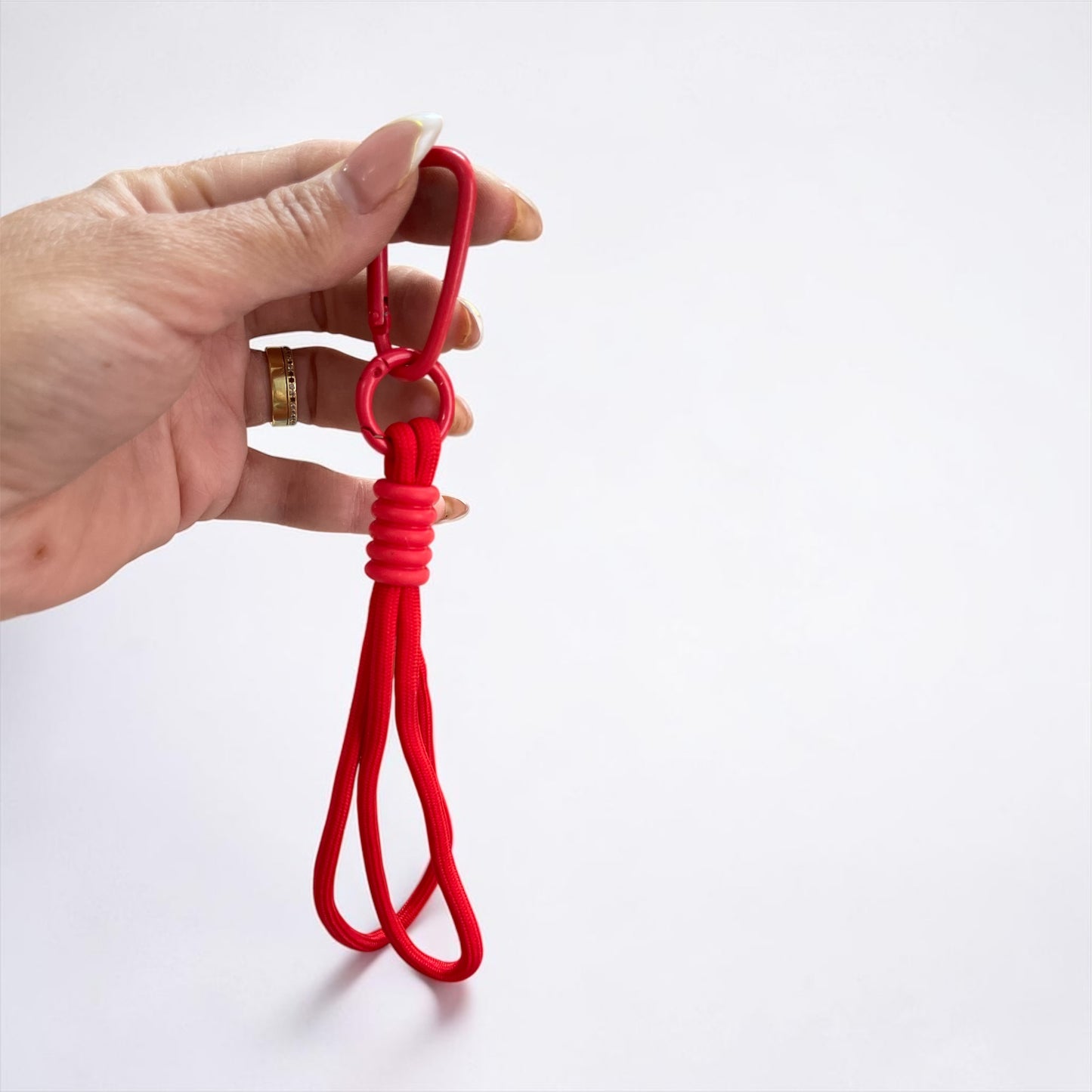 Creative Double Rope Braided Lanyard Keychain Phone Strap Key Ring Anti-Lost String DIY Hanging Pendant Ornament Accessories