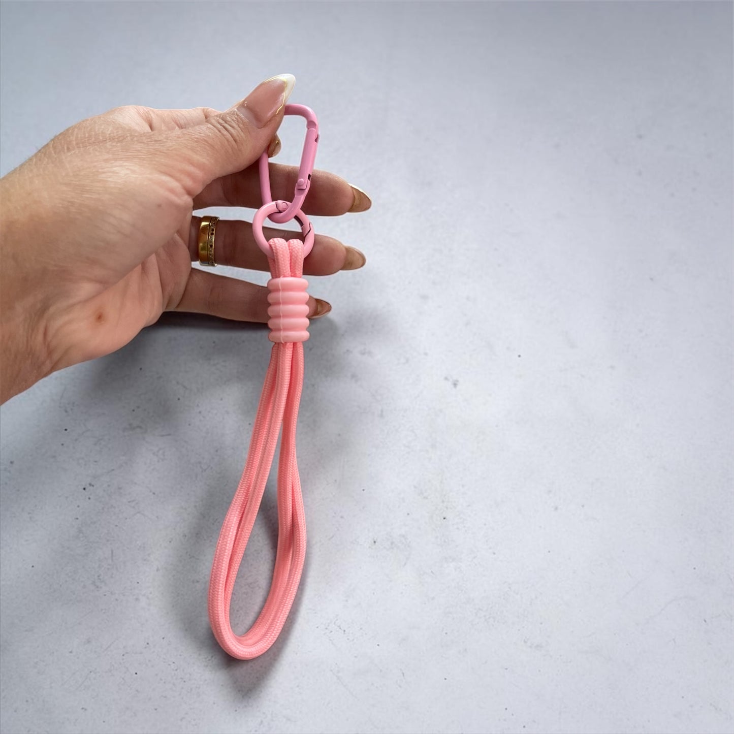 Creative Double Rope Braided Lanyard Keychain Phone Strap Key Ring Anti-Lost String DIY Hanging Pendant Ornament Accessories