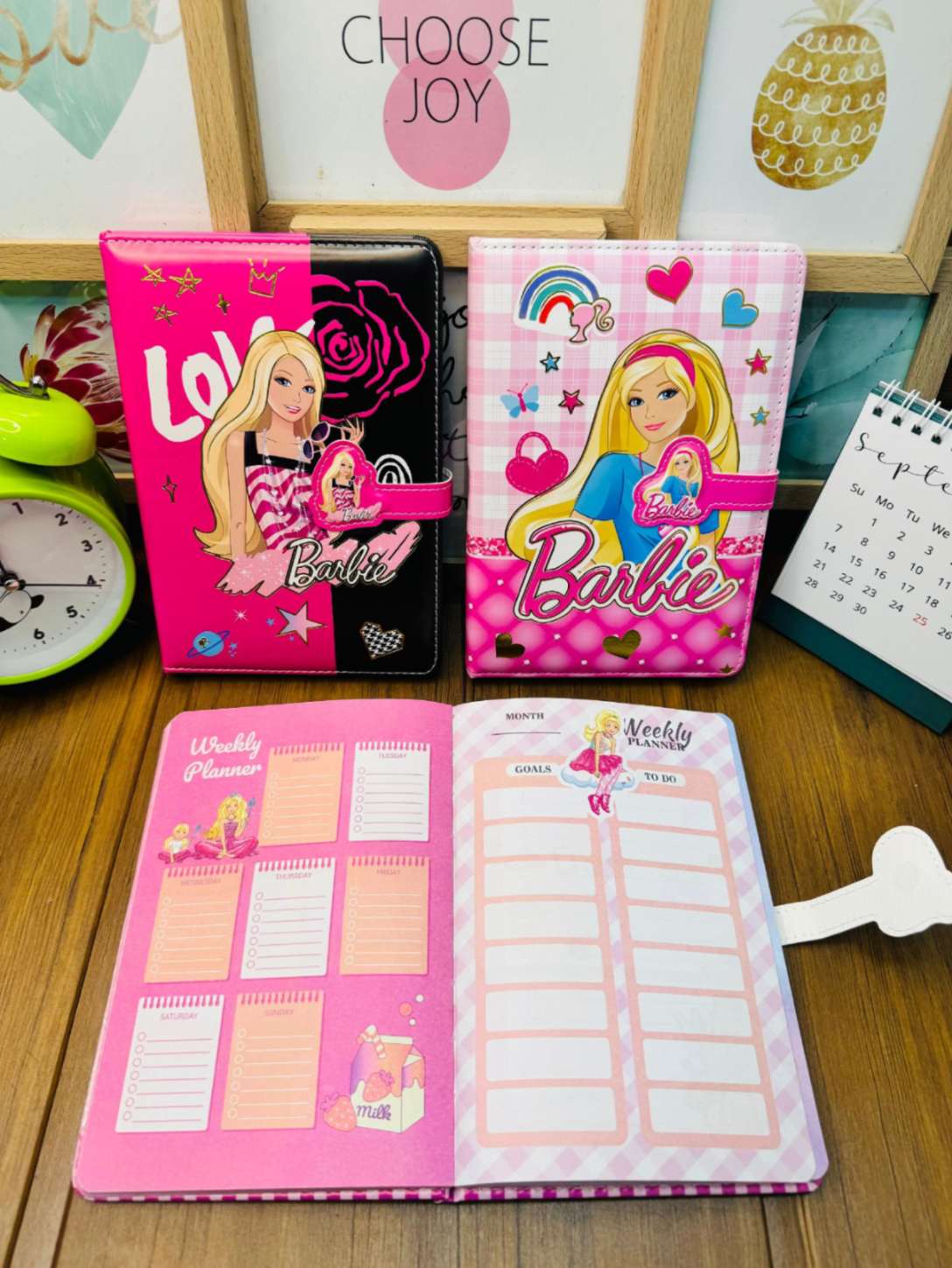 Barbie Weekly Planner & To-Do Notebook – Cute Girls Organizer with Lesson Plan