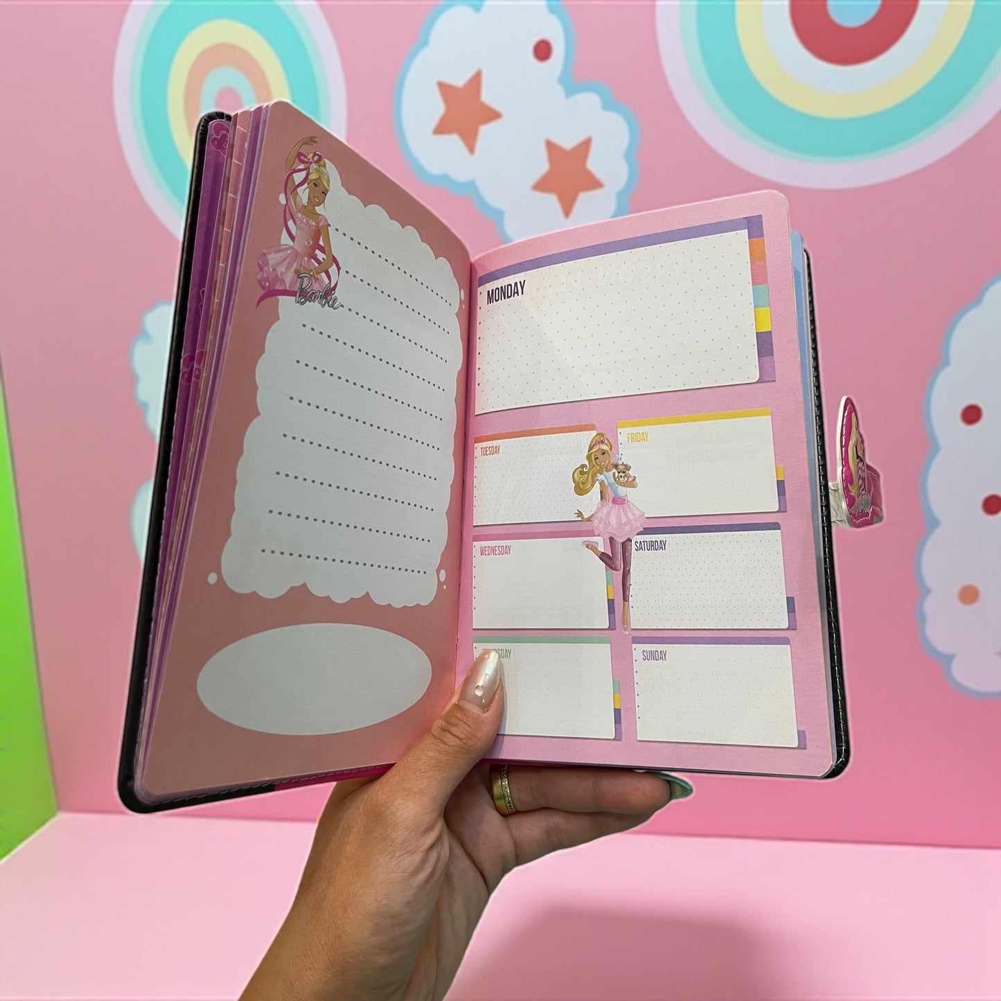 Barbie Weekly Planner & To-Do Notebook – Cute Girls Organizer with Lesson Plan