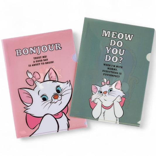 2Pcs Set The Aristocats Folder حامل ملفات مكون من قطعتين