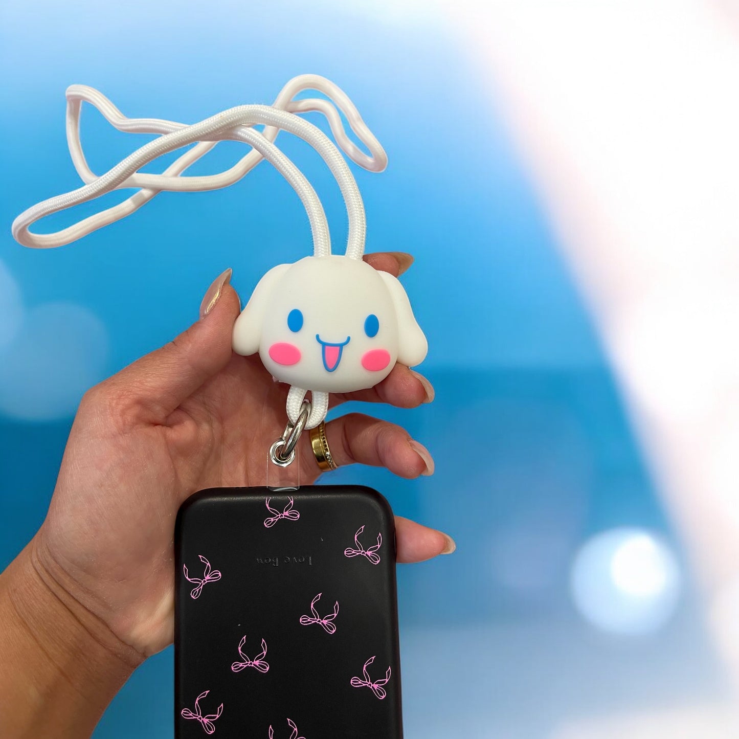 Mobile Phone Lanyard Cartoom Cartoon Pendant Kawaii Anime Figure Phone Case Rope KeyChain