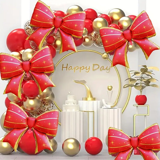 1pc Bowknot Christmas Foil Balloon
