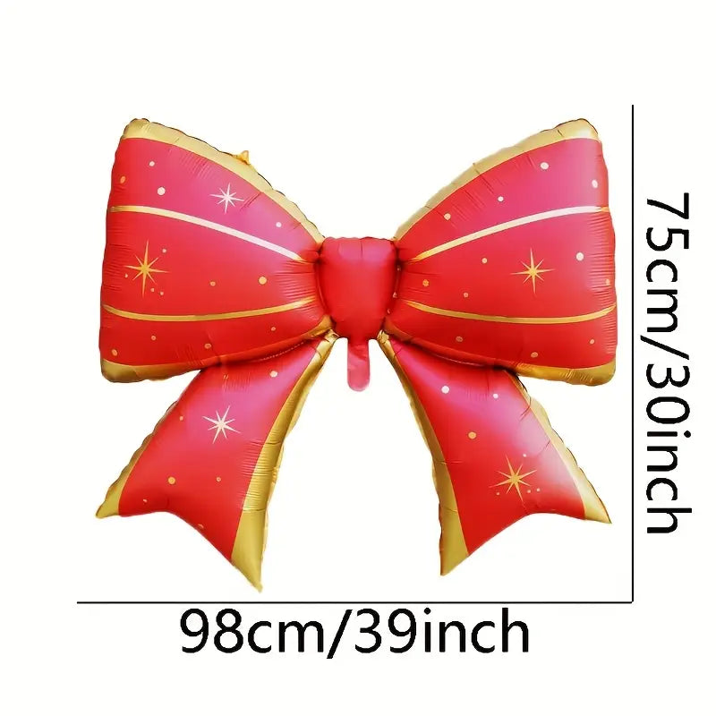 1pc Bowknot Christmas Foil Balloon