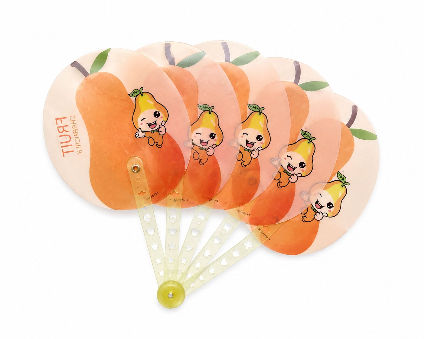 Cute Fruit & Bear Folding Hand Fan for Kids – Random Design
