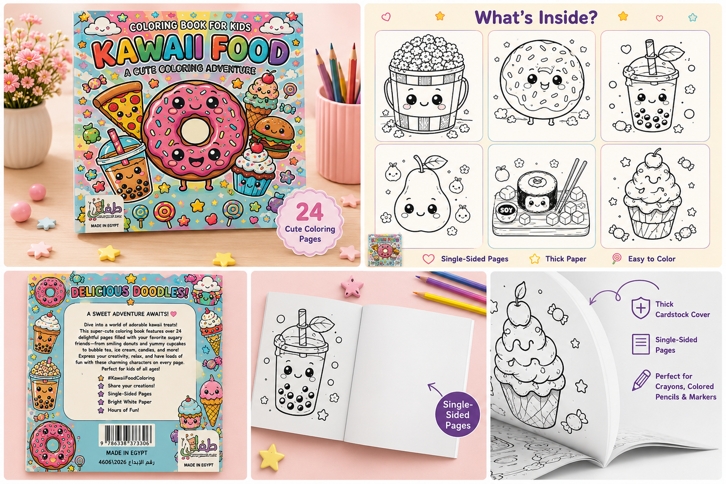 Cozy Kawaii Coloring Book