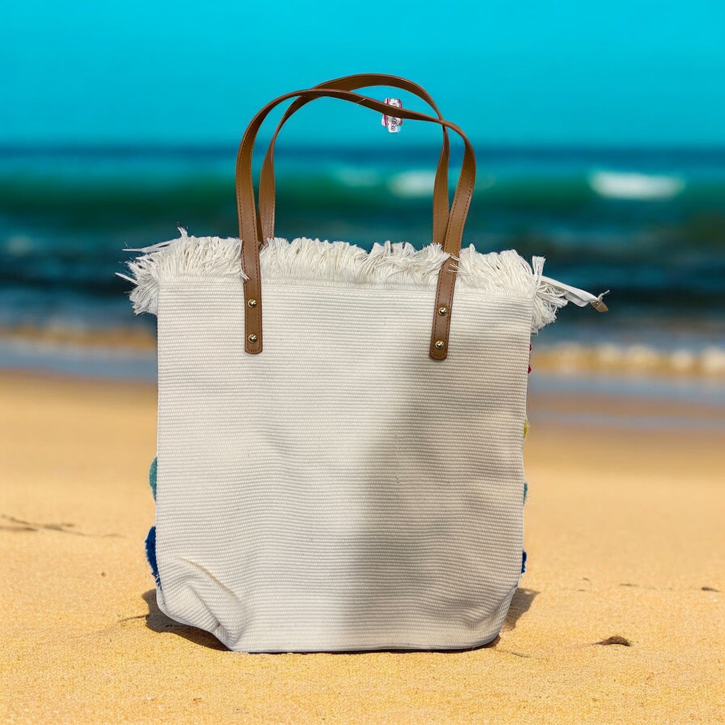 Fashion Stripe Canvas Tote Bags Women Vintage Versatile Tassels Shoulder Summer BeachBag Female Casual Durable Large Capacity