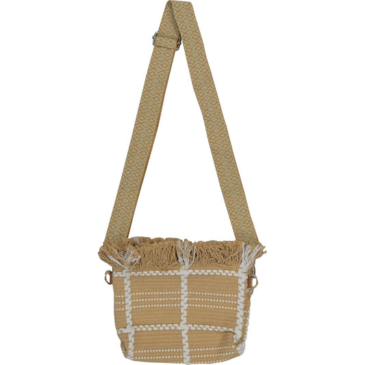 Embroidery Design Women Bag Capacity Canvas crossbody Bag Women Shoulder Bag New Beach Bag Tassels
