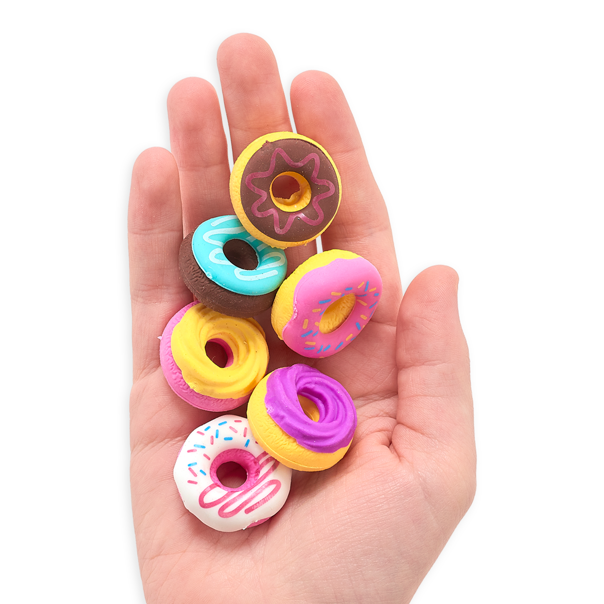 Cute Donut-Shaped Erasers – 3 Piece Set