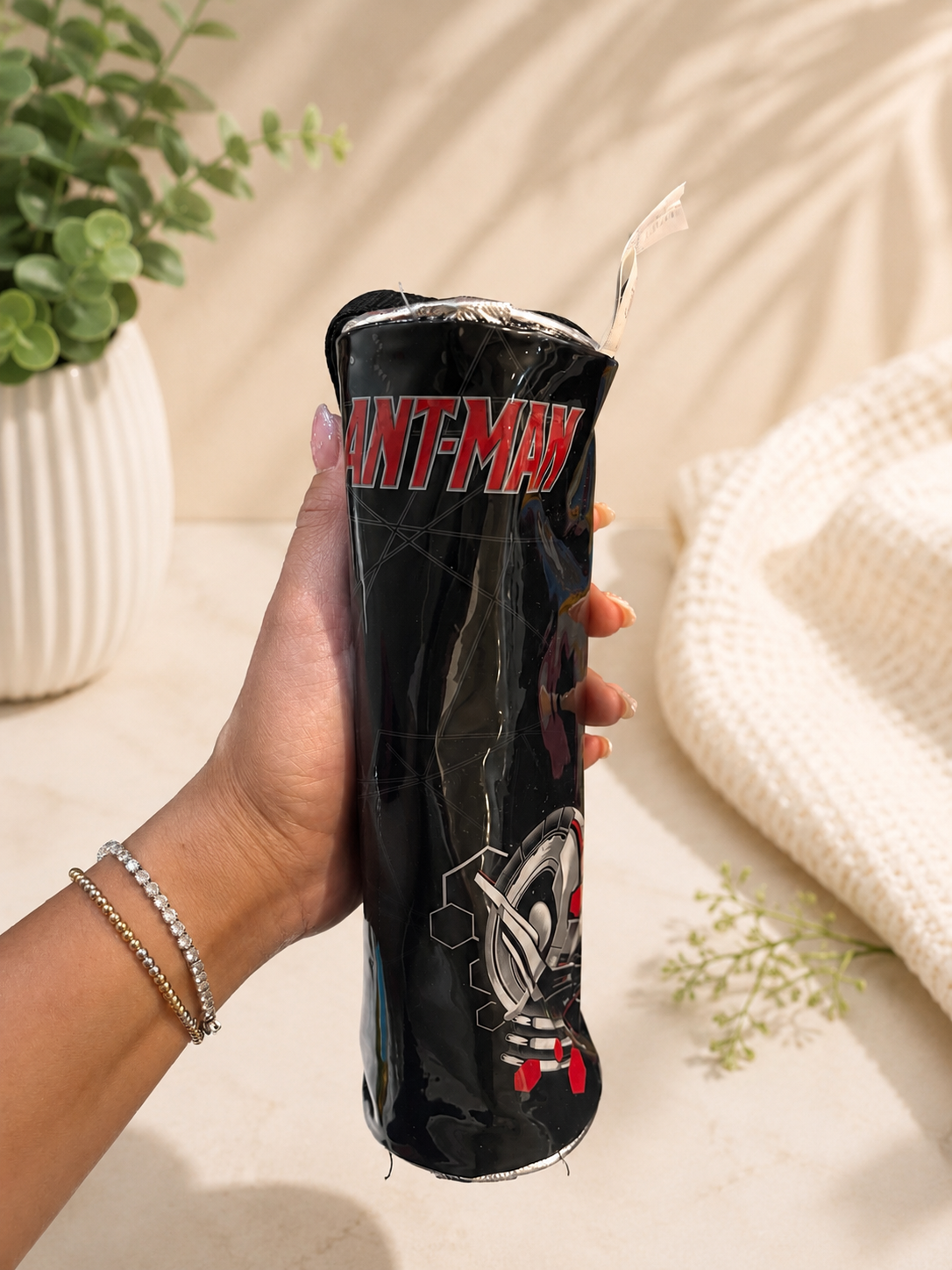 Ant-Man Kids Pencil Case – Black Marvel-Inspired School Pencil Pouches