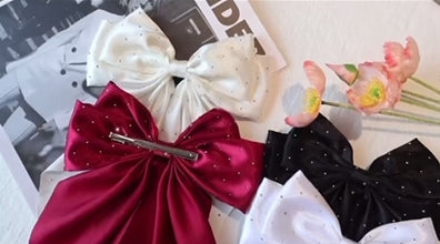 Woman Girls New Bowknot Streamer Hairpin Chiffon Ribbon Barrette Bow Back Head Spring Clip Headwear Fashion Hair Accessories Advertise